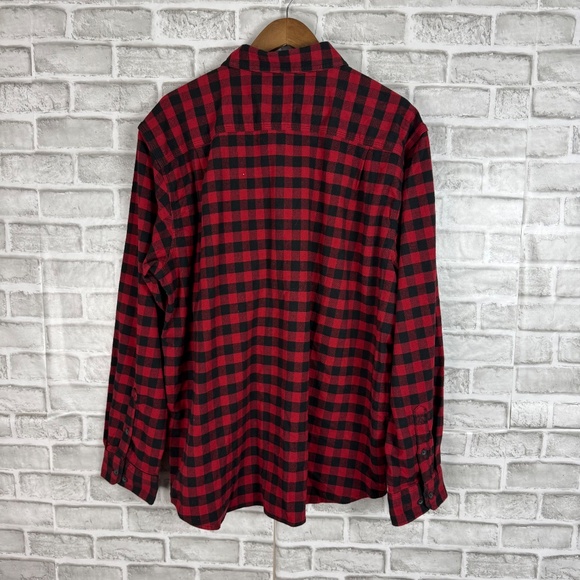 Carhartt Rugged Flex Buffalo Check Relaxed Fit Button up Flannel Shirt Mens XL - Picture 4 of 9